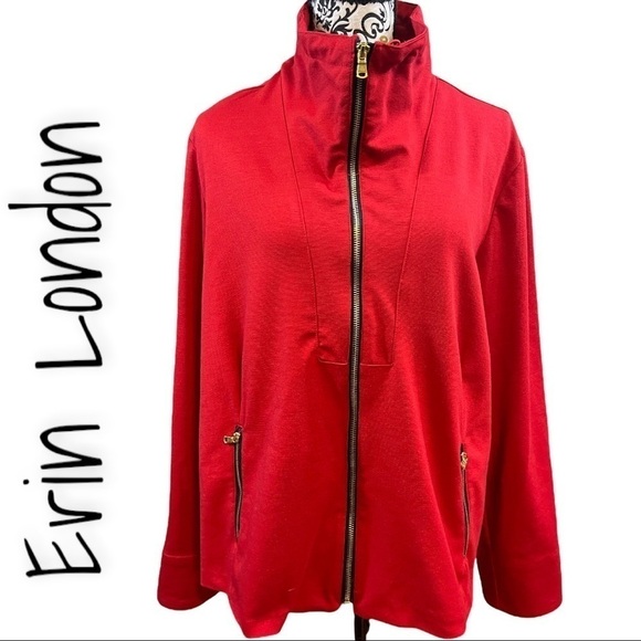 ERIN London red zip up jacket. Gold hardware
Size XXL - Picture 1 of 9